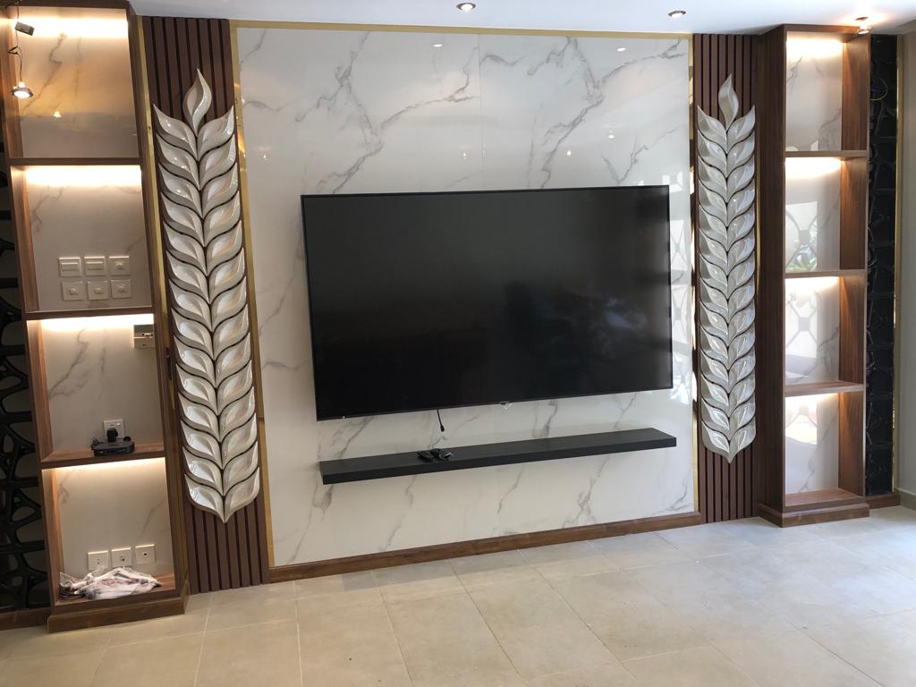 Creative TV wall