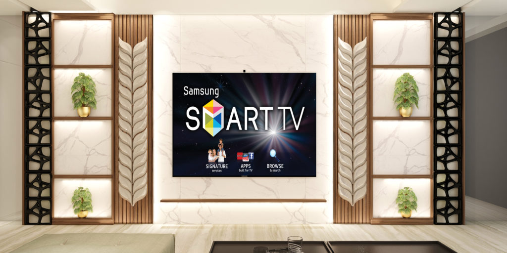Creative TV wall