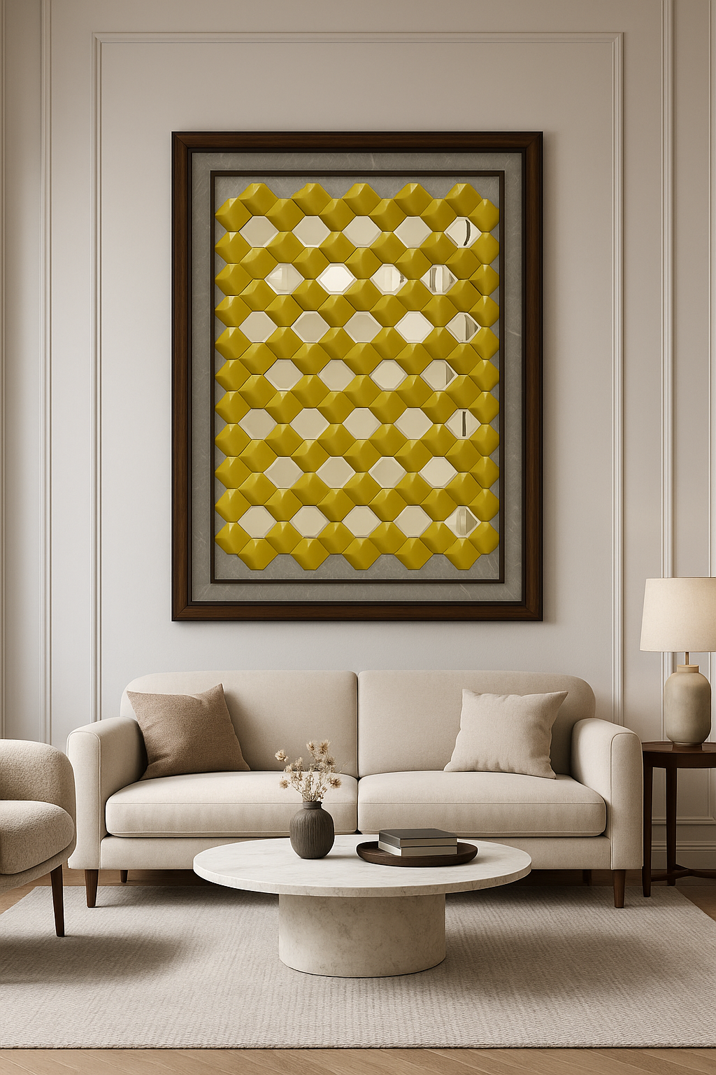 Honeycomb Reflection Wall Art