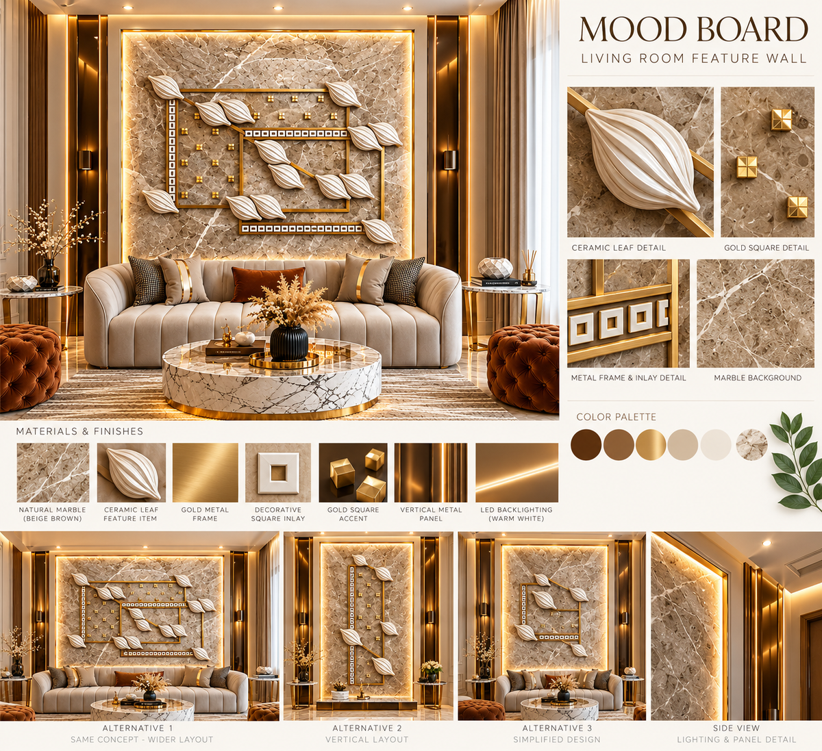 Luxury Wall Decoration | Crafted in 3D Porcelain