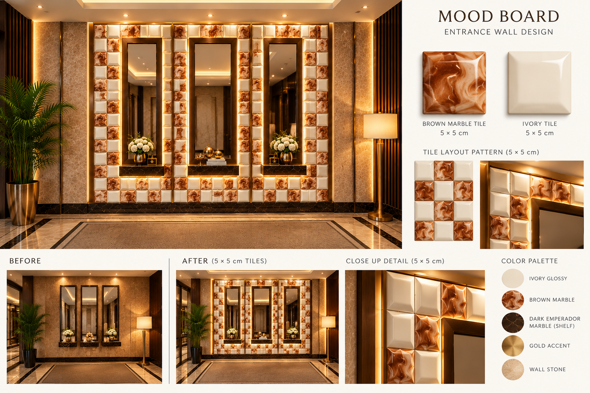 Bespoke Wall Decoration | Crafted in 3D Porcelain