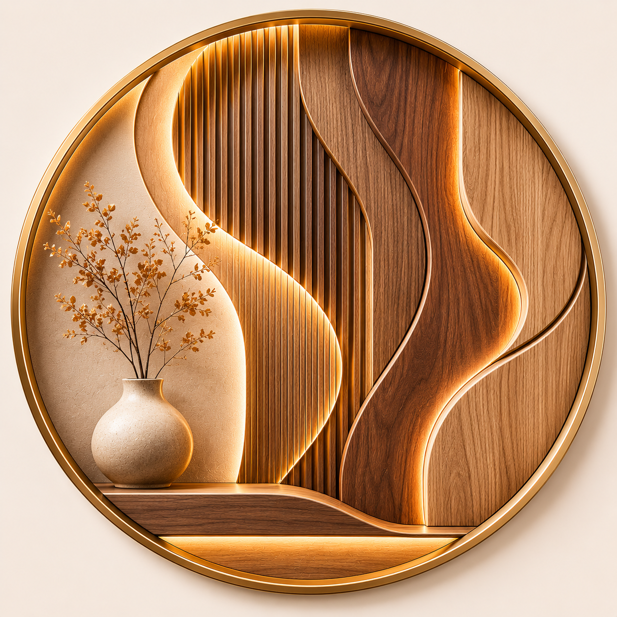 Sculpted Wood Panels