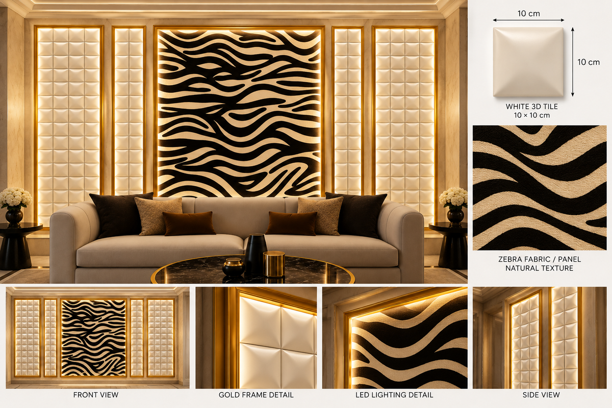 Luxury Wall Decoration | Crafted in 3D Porcelain