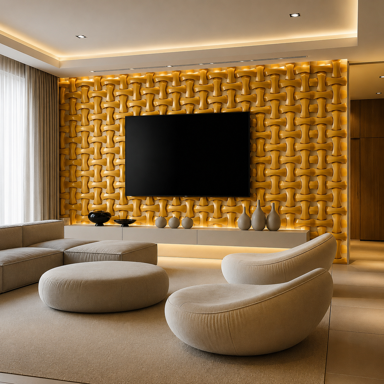 Creative TV wall