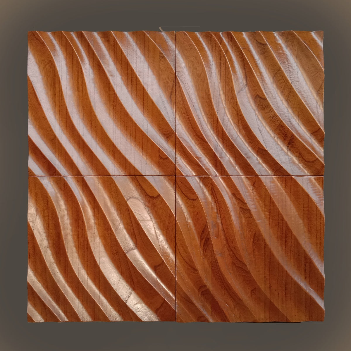 Luxury Wall Decoration | Crafted in Teakwood & 3D Porcelain
