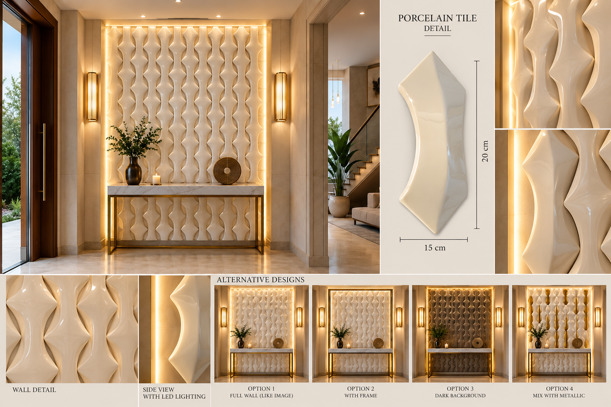 Creative Wall Decoration | Crafted in 3D Porcelain