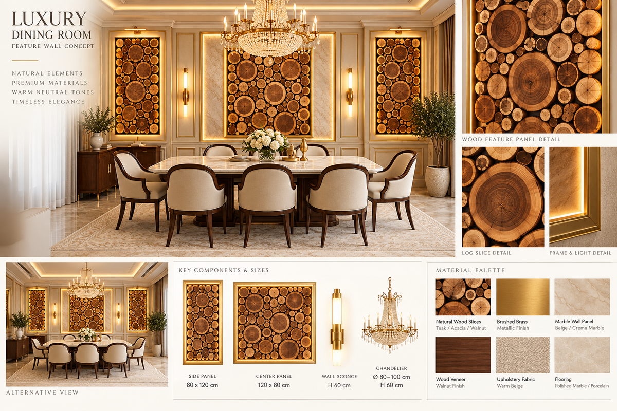 Luxury Wall Decoration | Crafted in Teakwood