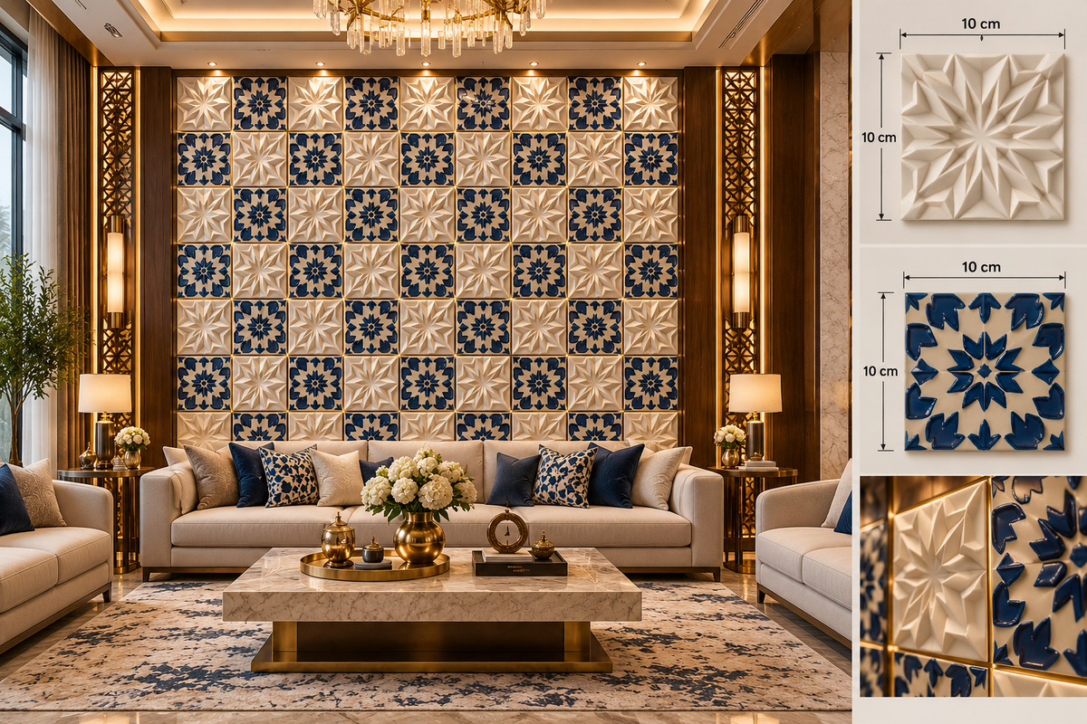 Luxury Wall Decoration | Crafted in 3D Porcelain