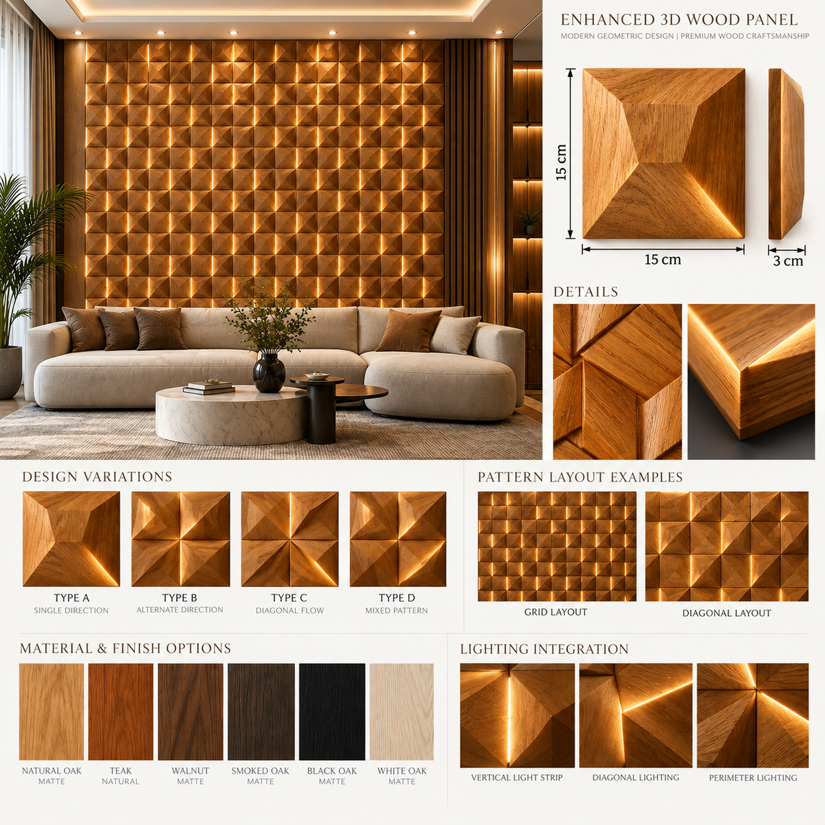 Creative Wall Decoration | Crafted in Teakwood