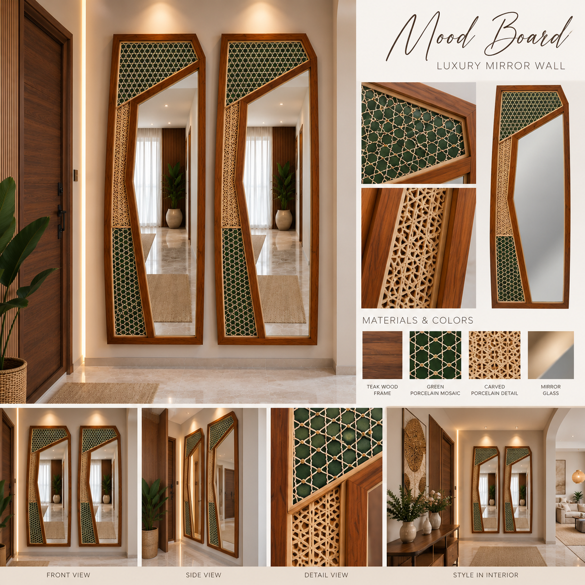 Luxury Wall Decoration | Crafted in Teakwood