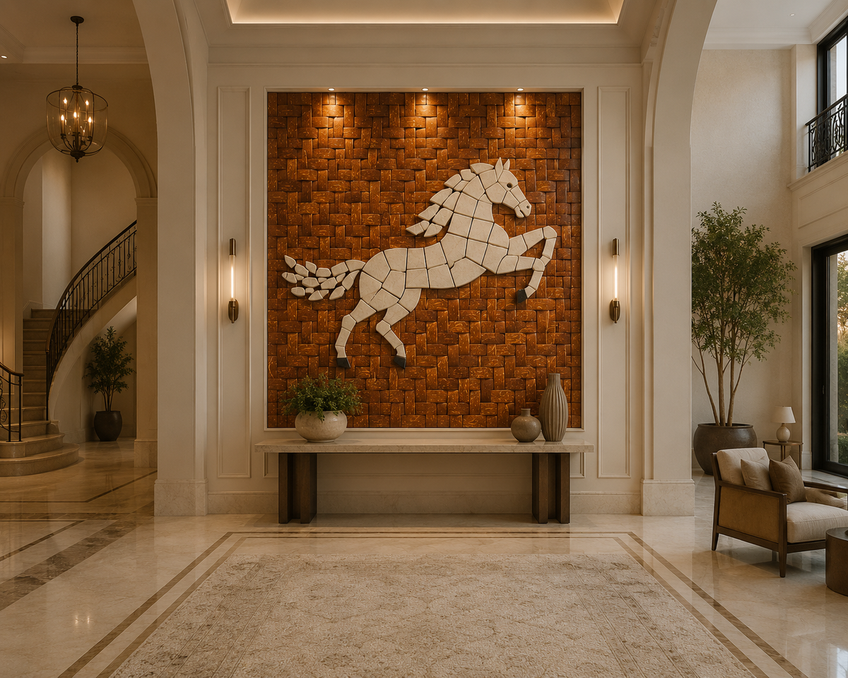 Creative Wall Decoration | Crafted in Teakwood