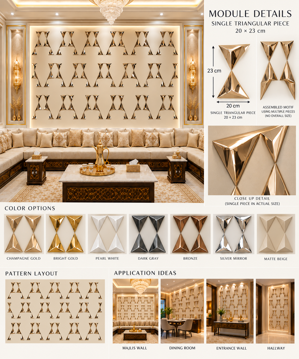 Luxury Wall Decoration | Crafted in 3D Porcelain