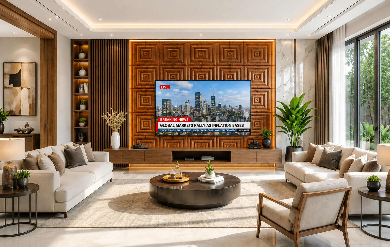 Luxury TV wall