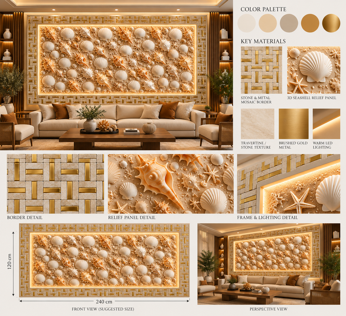 Luxury Wall Decoration | Crafted in 3D Porcelain