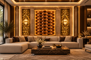 Premium Wall Decoration | Crafted in Teak Wood & 3D Porcelain