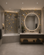 Luxury Ceramic Losango Bathroom Accent Decor - Modern