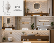 Luxury Ceramic Bathroom Accent Decor - Sterling