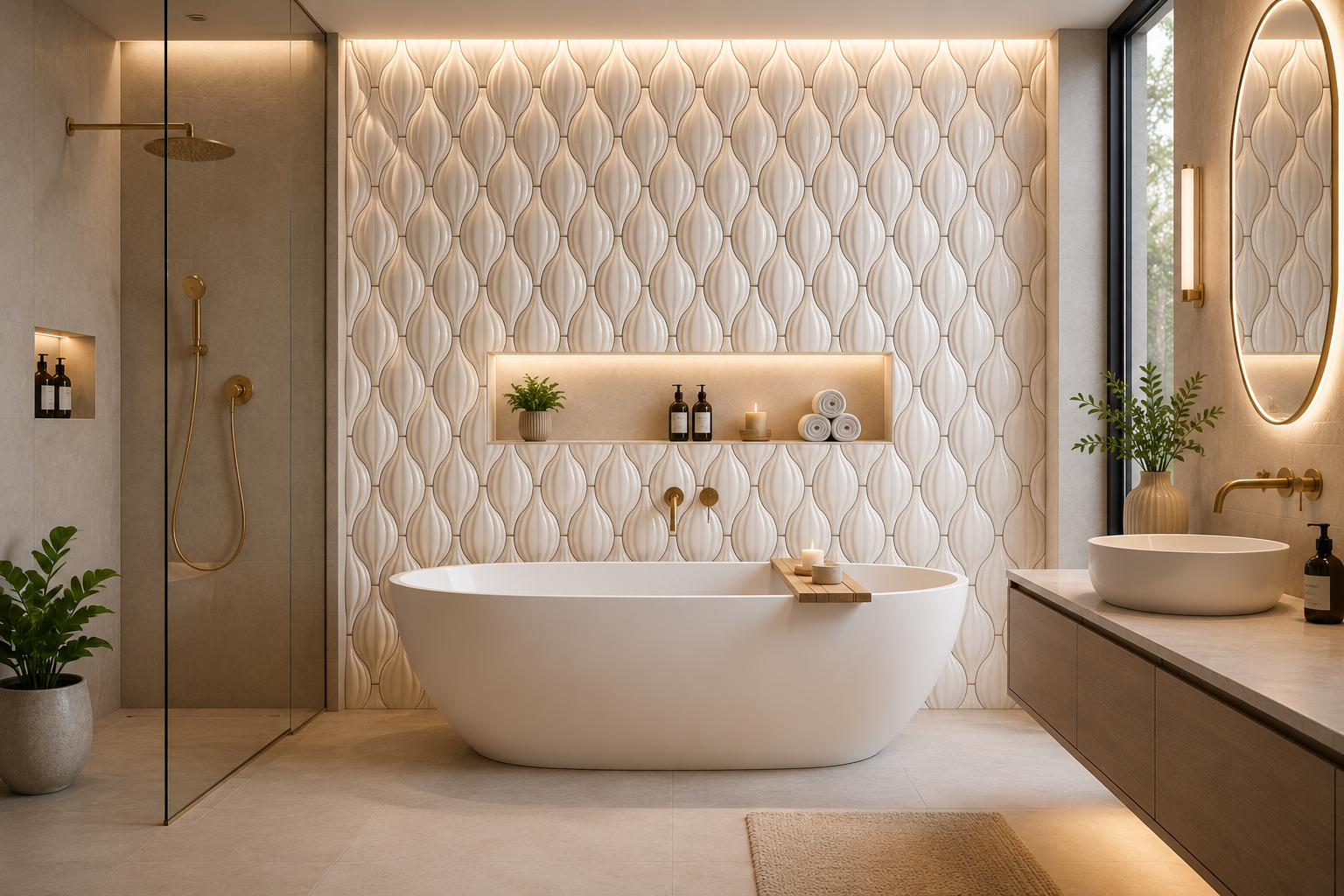 Luxury Ceramic Bathroom Accent Decor - Elite