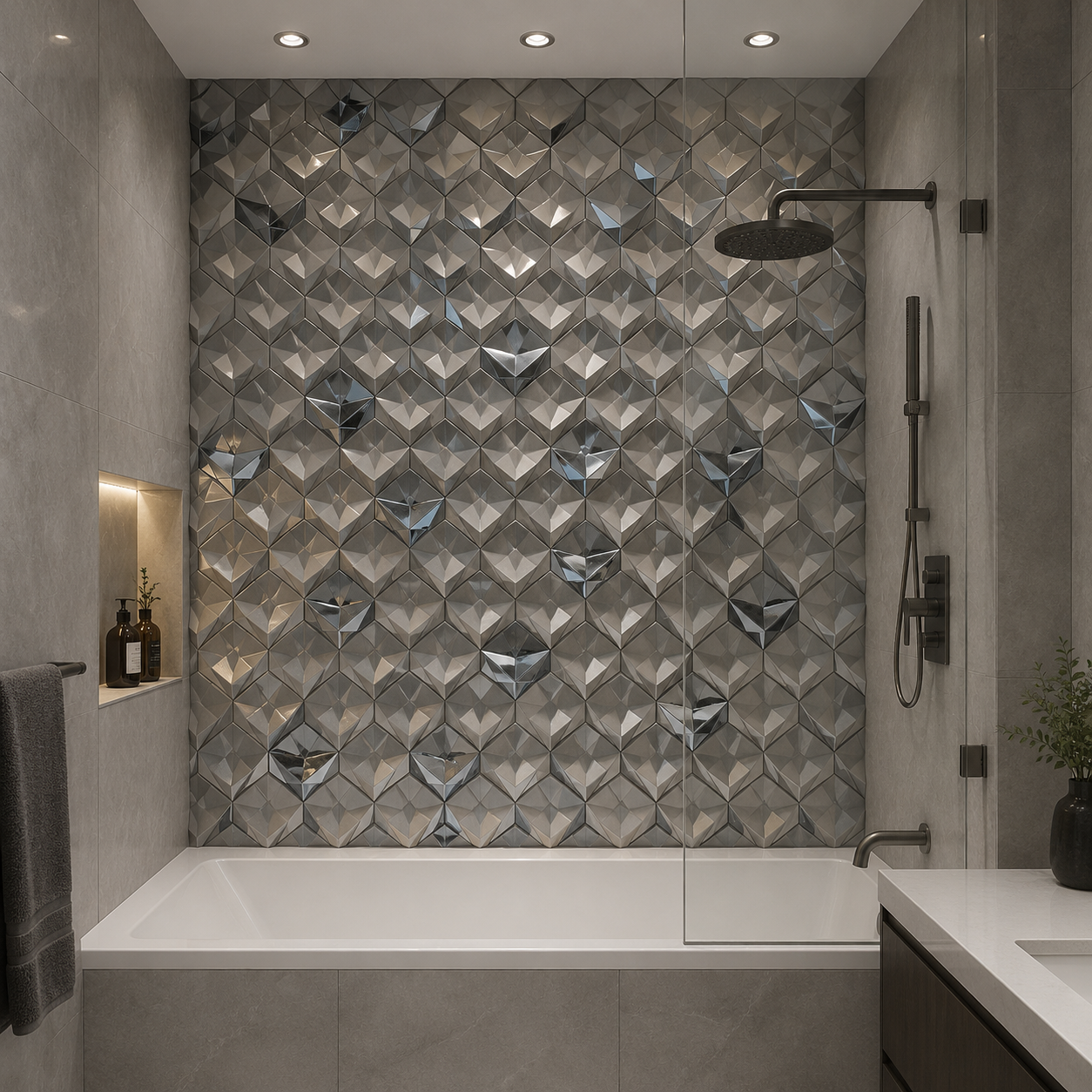 Luxury Ceramic Bathroom Accent Decor - Grand