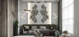 Botanical Leaf Metal Wall Art Installation