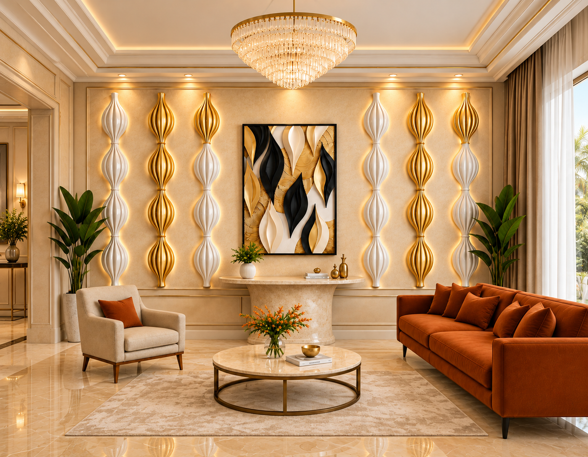Premium Wall Decoration | Crafted 3D Porcelain