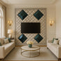 Emerald Prism Luxe TV Feature Wall