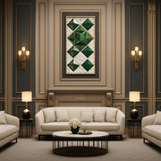 Emerald Prism Luxury Wall Art Panel