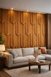 Feather Grain 3D Wood Wall Panel
