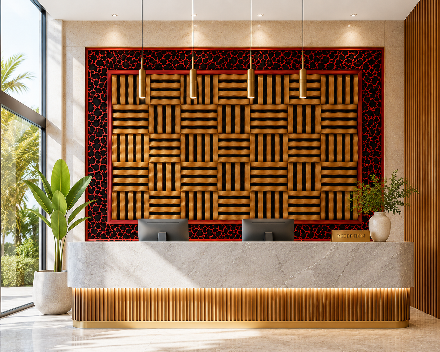 Luxury Ceramic Hotel Accent Decor - Opulent