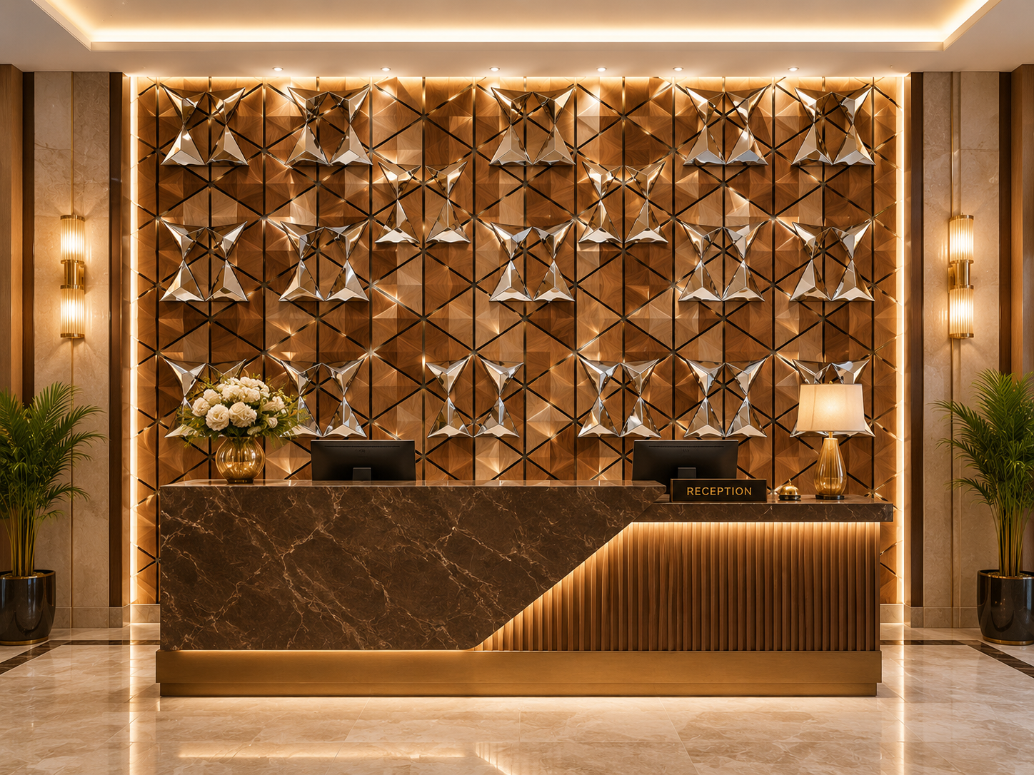 Luxury Ceramic Hotel Accent Decor - Grand