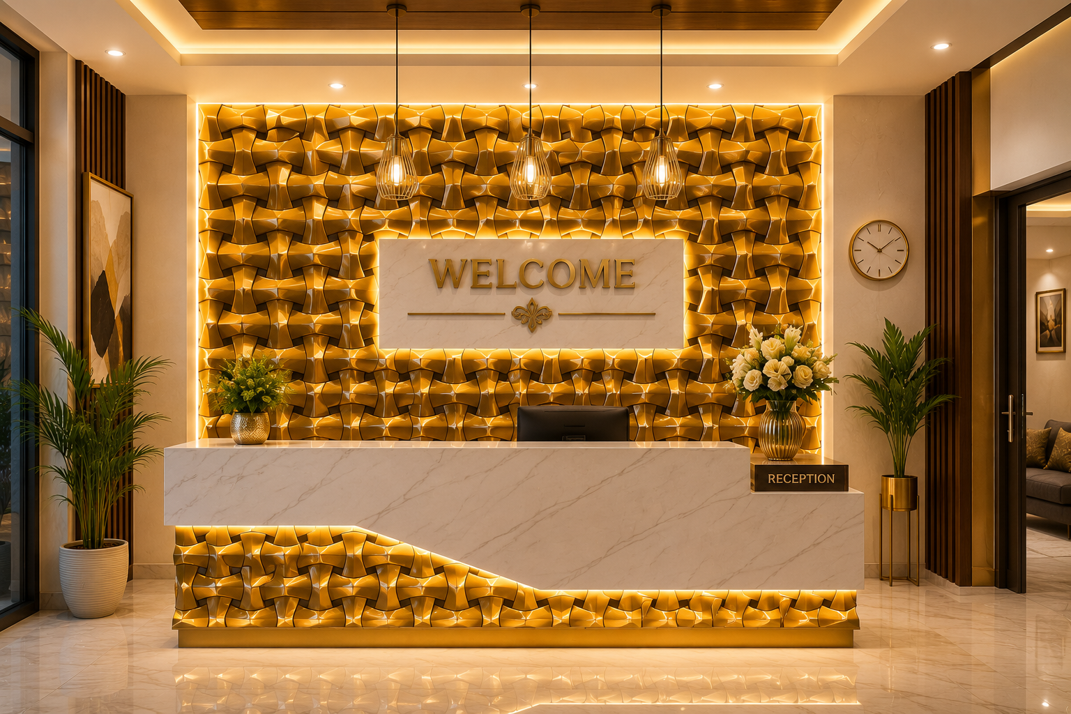 Luxury Ceramic Hotel Accent Decor - Prestige