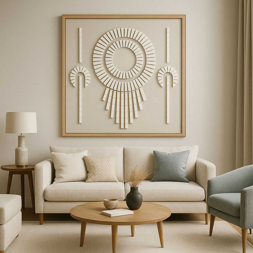Harmony Circle Minimalist Wall Art Panel