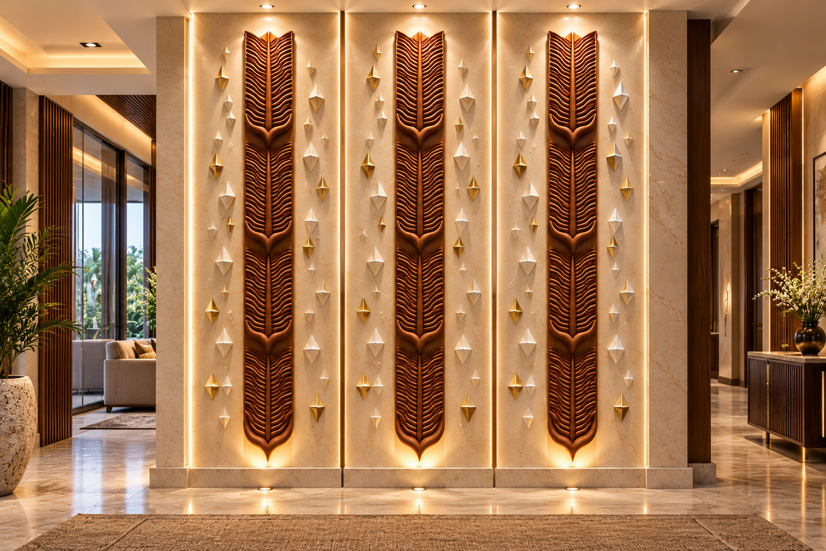 Creative Wall Decoration | Crafted in Teakwood