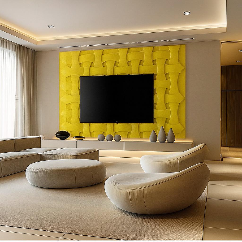 InterlockWave 3D Accent Wall Panel