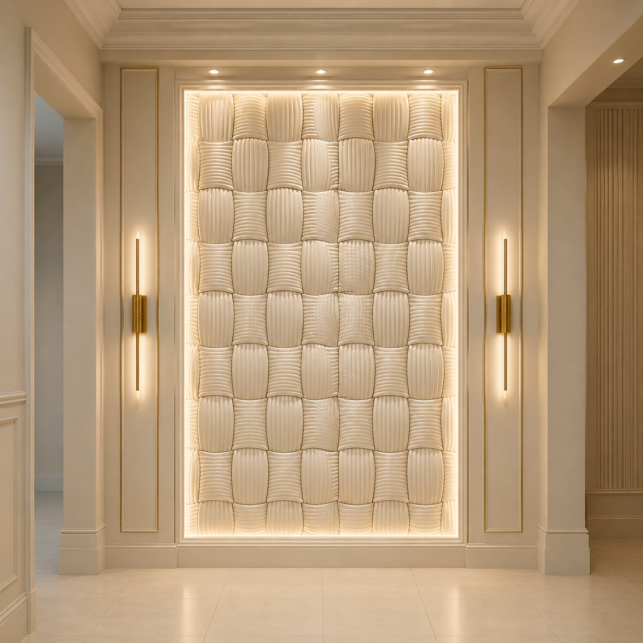 Luminous Weave 3D Feature Wall Panel