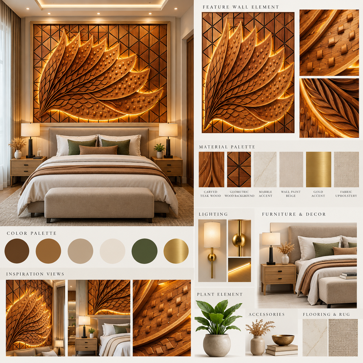 Creative Wall Decoration | Crafted in Teakwood