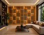 Rhythm Blocks 3D Wood Wall Panel