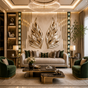 Royal Feather Luxe Wall Art Panel