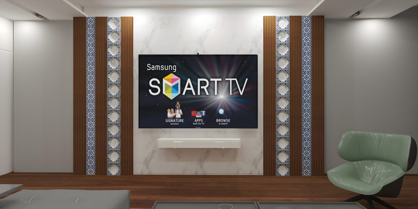 creative TV wall