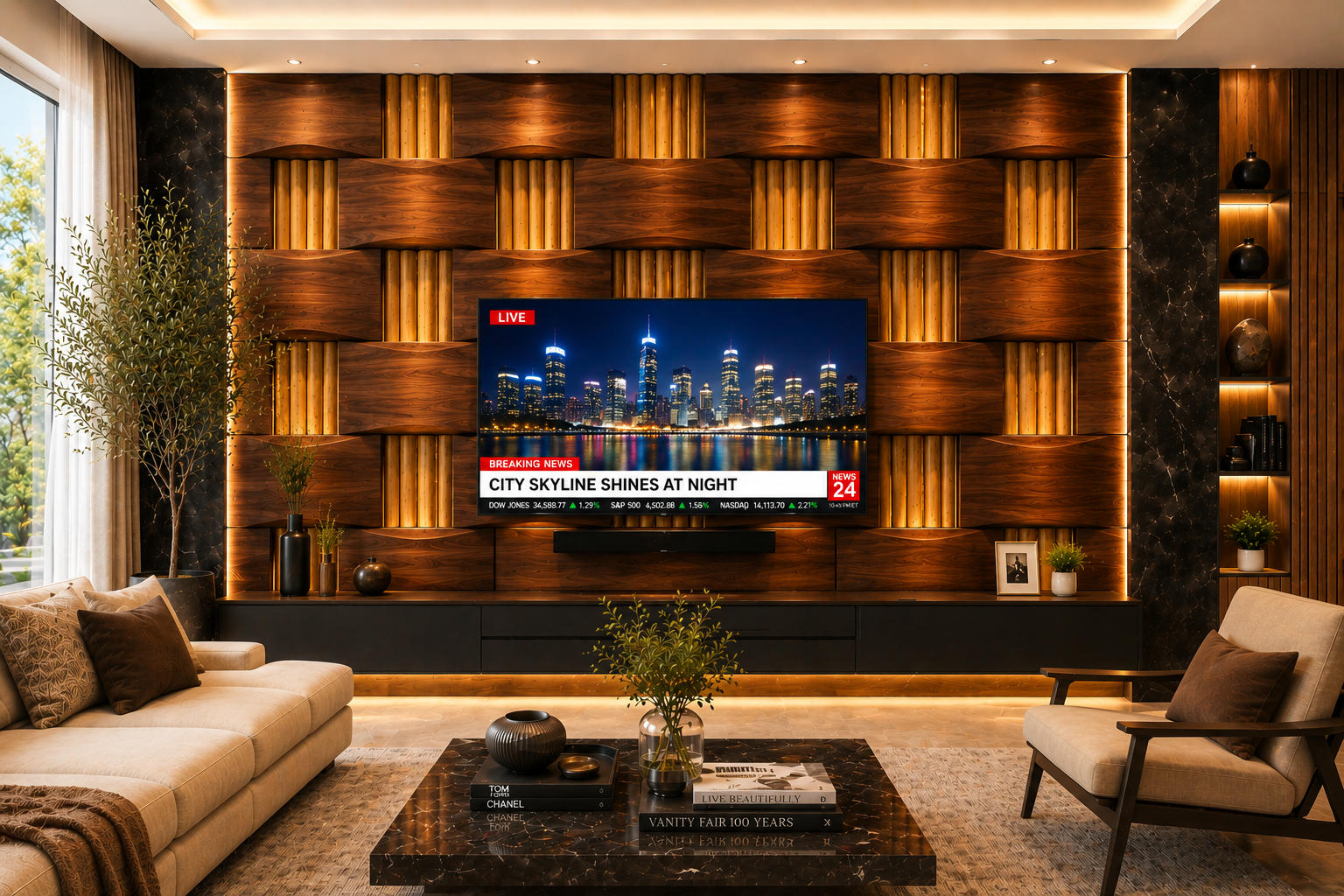 Luxury Bespoke TV Wall | The Contemporary Series