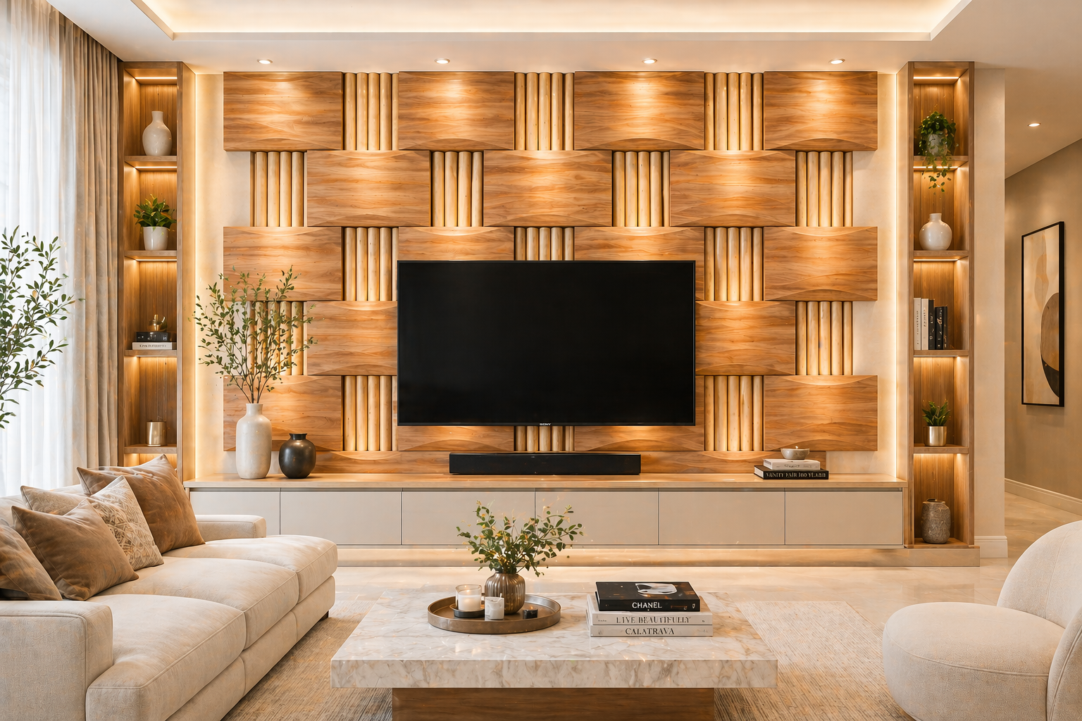 Luxury Bespoke TV Wall | Grand Living Series
