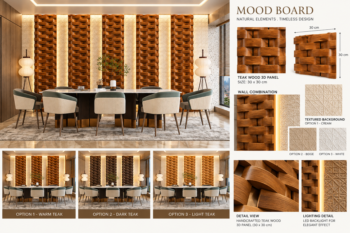 Bespoke Wall Decoration | Crafted in Teakwood