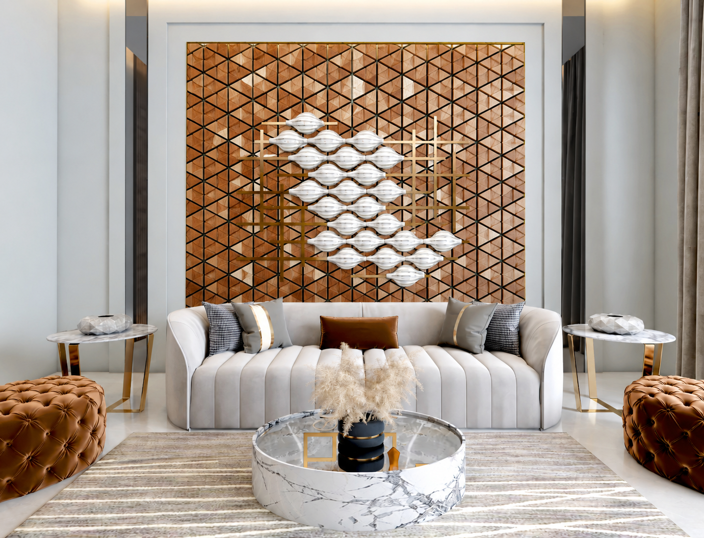 Premium Wall Decoration Art | Ceramic & Metal Fusion