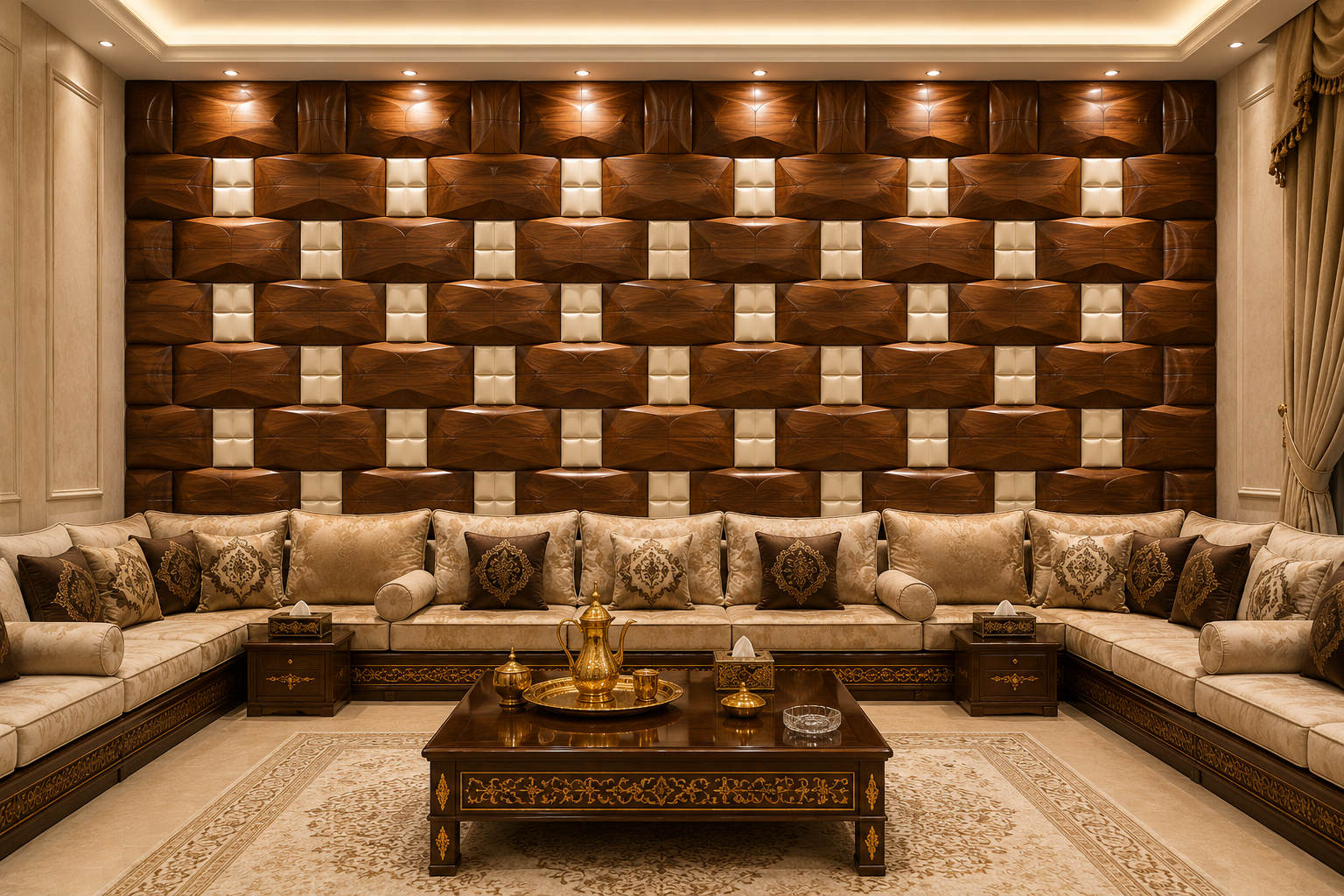Premium Wall Decoration Feature | Coconut Shell & Porcelain Art