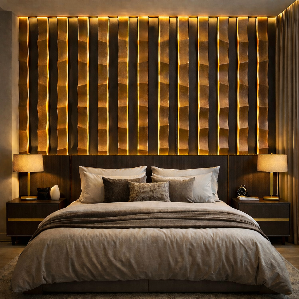 Exclusive Wall Decoration Piece | Porcelain & Wooden Base