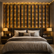 Exclusive Wall Decoration Piece | Porcelain & Wooden Base