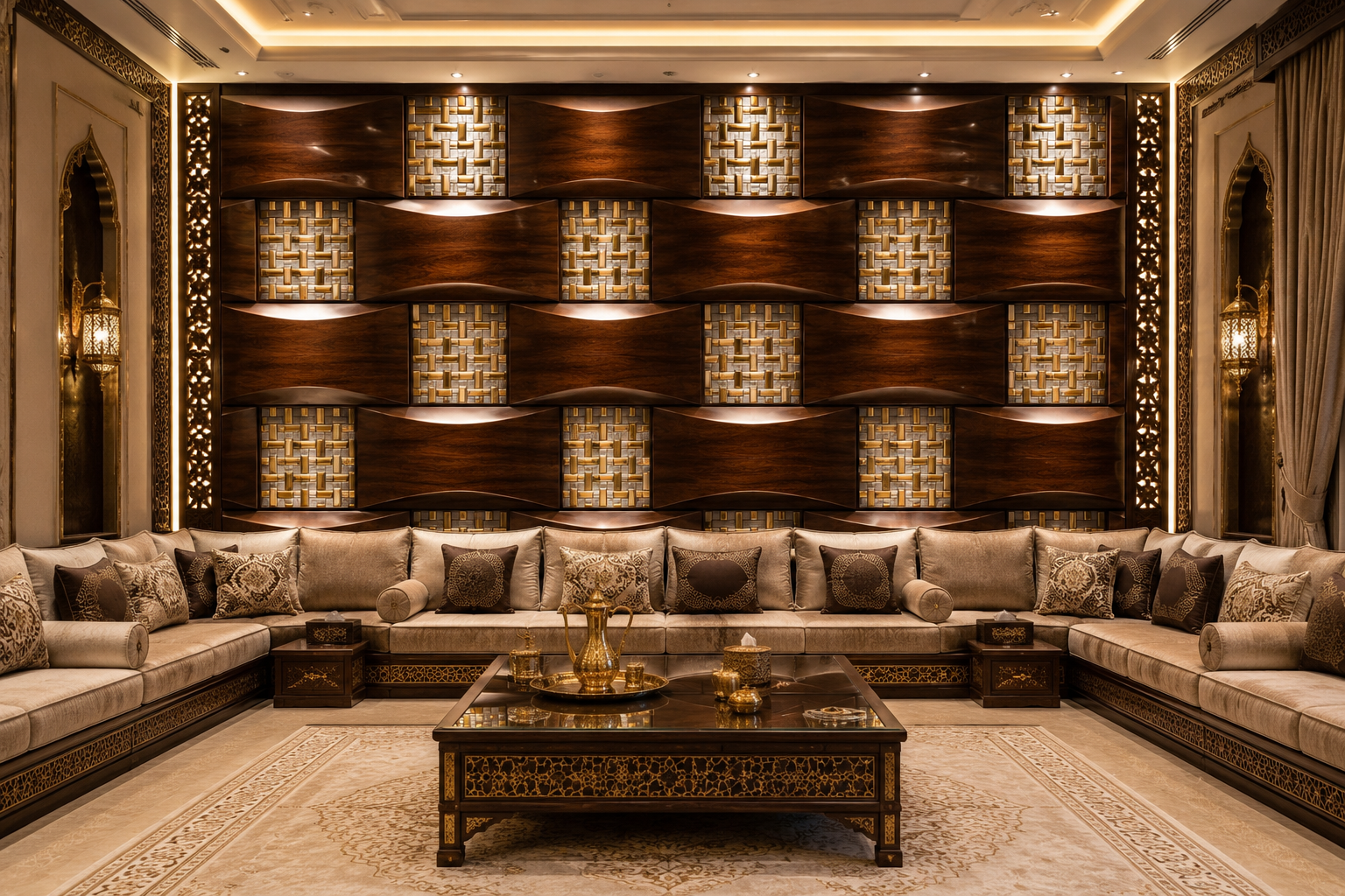 Luxury Wall Decoration Design | Shell Mosaic & Wooden Frame