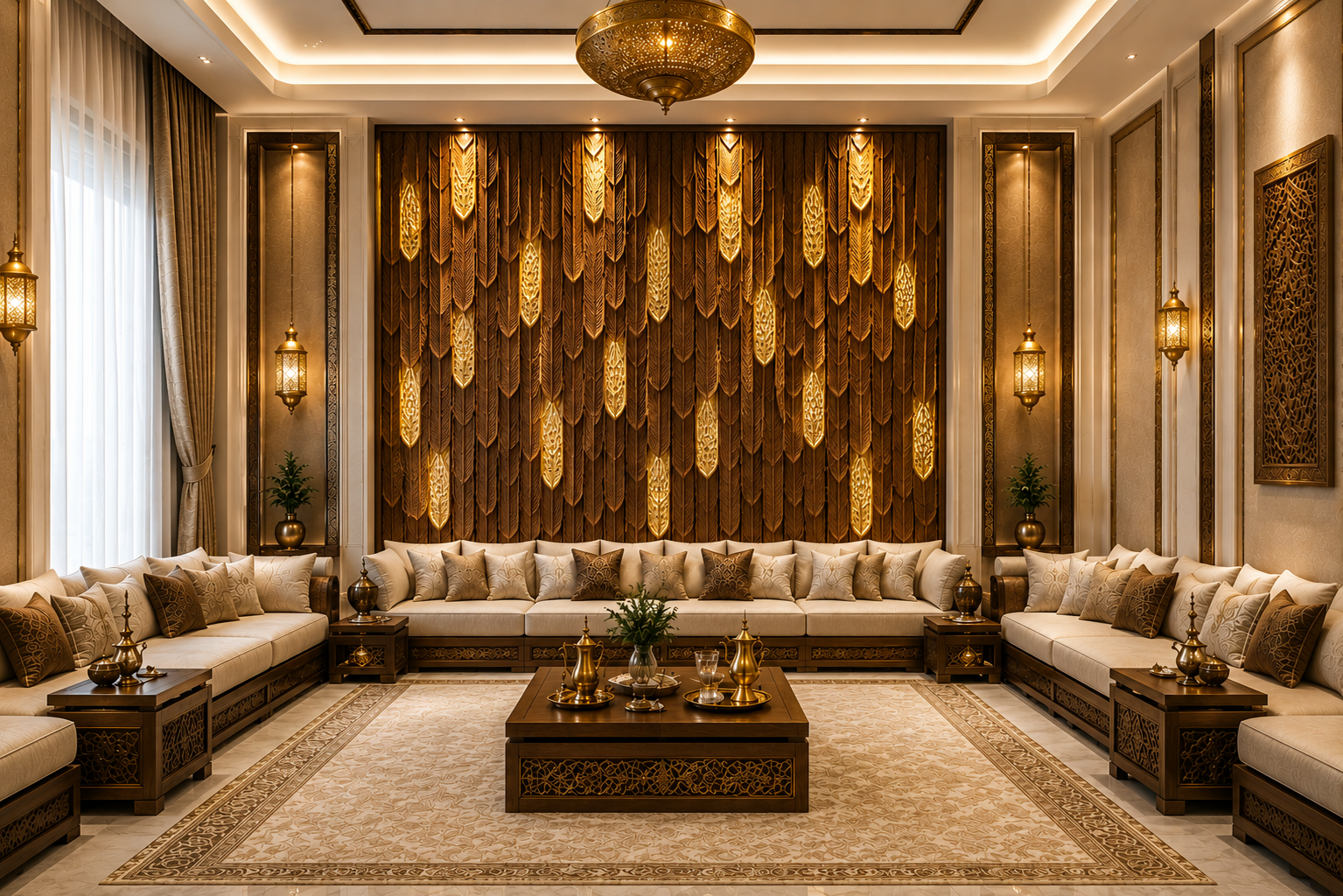 Luxury Wall Decoration Feature | Porcelain & Stone Detailing