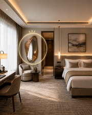 Luxury Bespoke Refined Accent Decor | Crafted in Teak Wood & 3D Ceramic