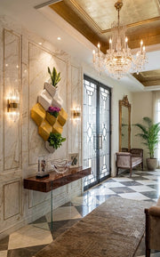 Luxury Bespoke Statement Accent Decor | Crafted in Teak Wood & 3D Ceramic